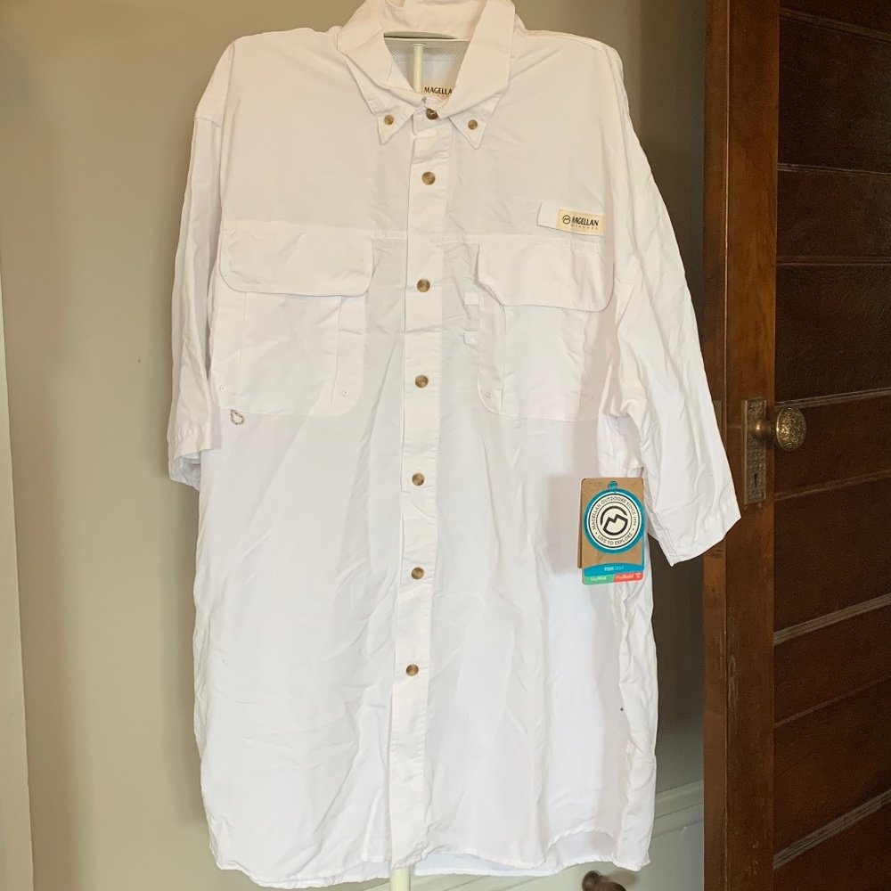 Magellan fish‎ gear mebs shirt. NWT. Retail 30